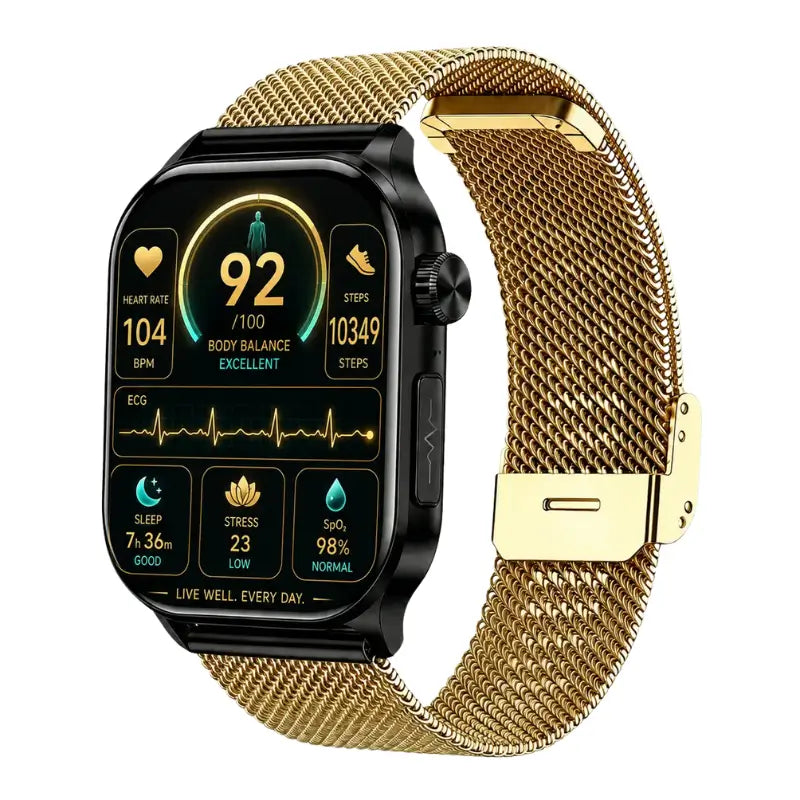 PH580 ECG/EKG Blood Sugar Blood Pressure Call Intelligent Health Management Smart Watch