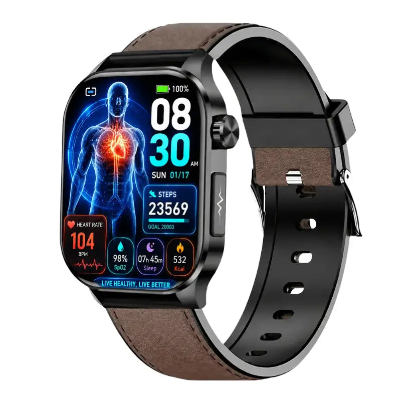 PH580 ECG/EKG Blood Sugar Blood Pressure Call Intelligent Health Management Smart Watch