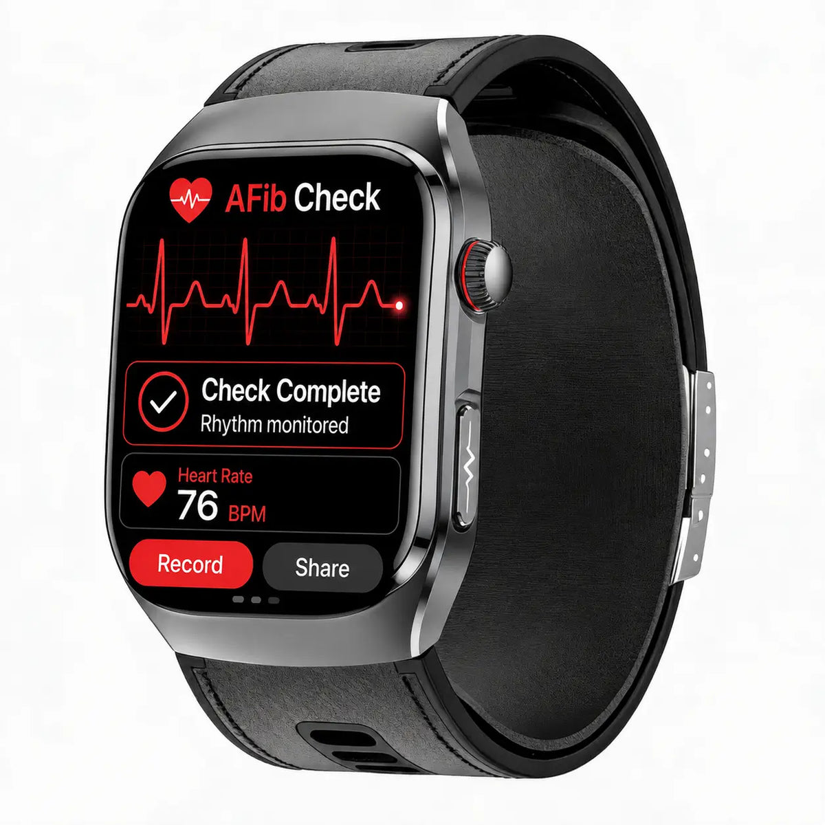 Poalarhealth 17pro High-End Air Pump Cuff Blood Pressure ECG Heart Rate Blood Glucose Sleep Monitor Smart Health Watch