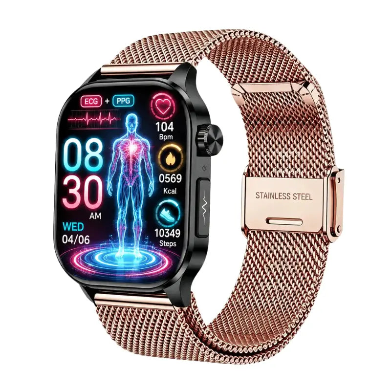 PH580 ECG/EKG Blood Sugar Blood Pressure Call Intelligent Health Management Smart Watch