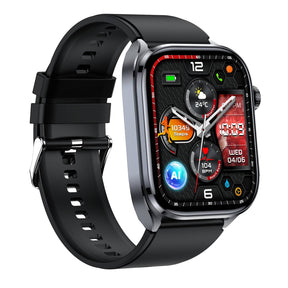 Poalarhealth 582 AI Smart Health Watch Blood Pressure Oxygen Glucose Heart Rate Sleep Monitor