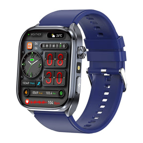 Poalarhealth 582 AI Smart Health Watch Blood Pressure Oxygen Glucose Heart Rate Sleep Monitor