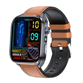 Poalarhealth 582 AI Smart Health Watch Blood Pressure Oxygen Glucose Heart Rate Sleep Monitor