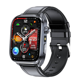 Poalarhealth 582 AI Smart Health Watch Blood Pressure Oxygen Glucose Heart Rate Sleep Monitor
