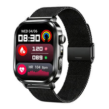 Poalarhealth 588Pro Health Smart Watch 24/7 ECG Heart Rate Blood Glucose Blood Oxygen Blood Pressure Sleep Health Monitor