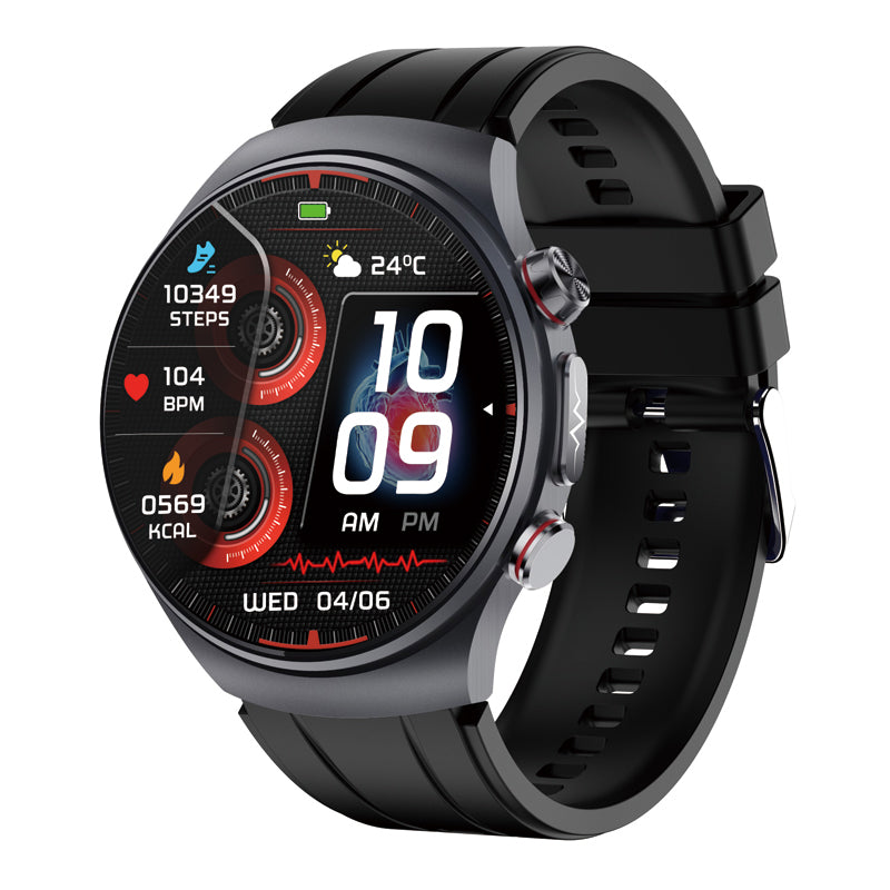 PH488 High-end Non-invasive Blood Glucose Blood Pressure ECG/EKG HRV Monitoring Health Smart Watch